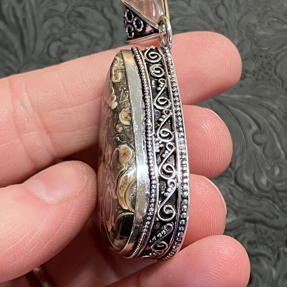 Elimia Turitella Agate Pendant - Picture 5 of 7